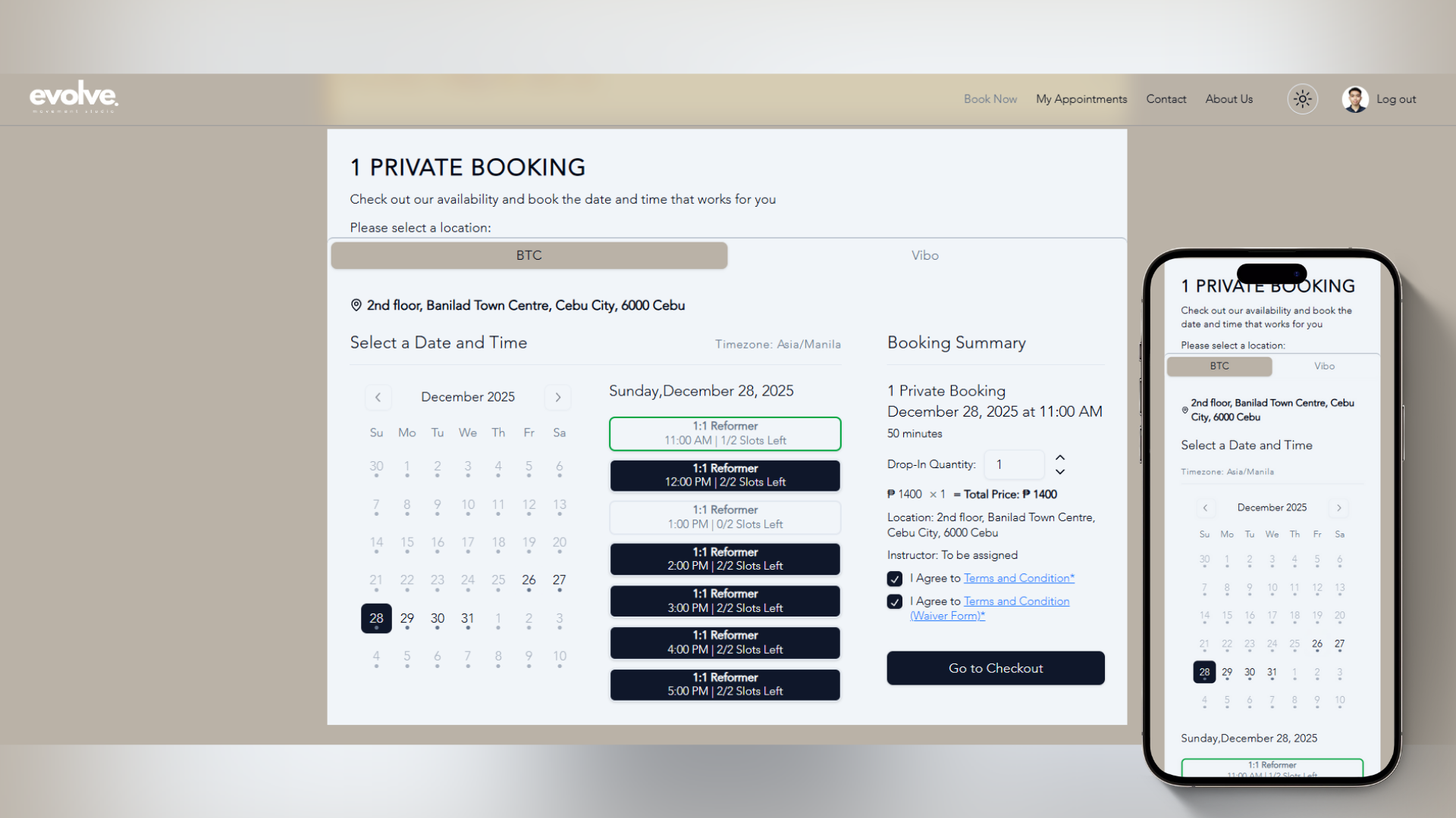 Evolve Booking cover